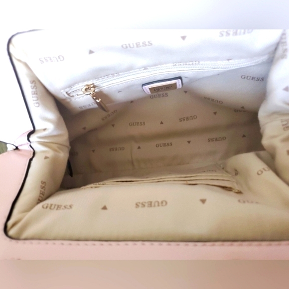 GUESS new!Liguria braided frame clutch/crossbody bag in pale pink with dust bag. - Picture 9 of 10